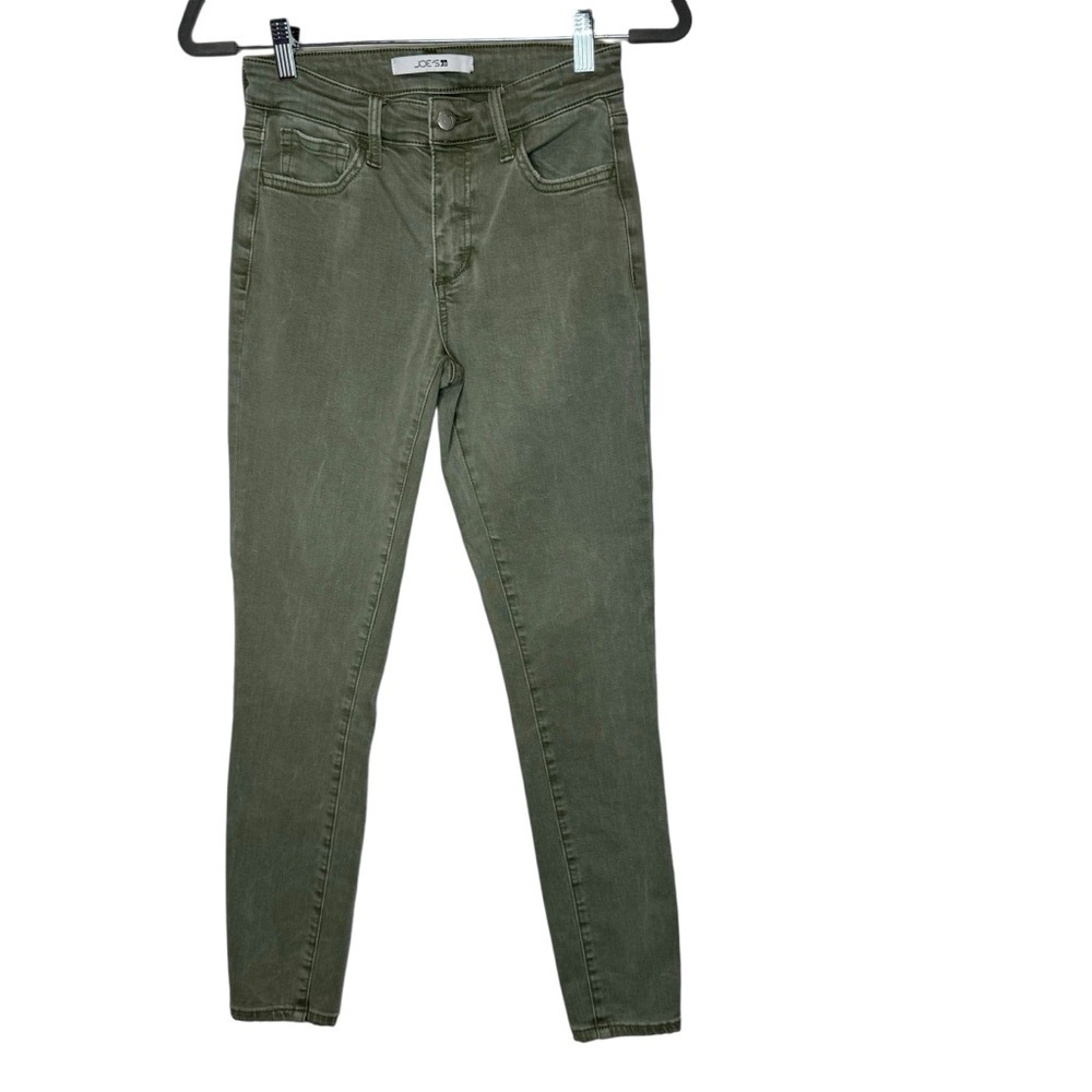 Joe’s Jeans Ankle Crop Skinny in Dried Basil Green 26